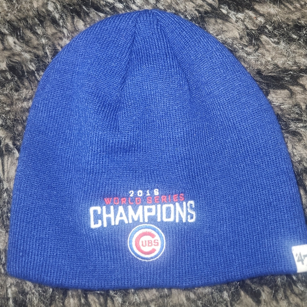 2016 World Series Champions Blue Beanie